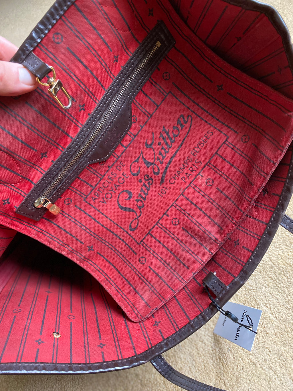 Louis Vuitton MM Neverful Tote Bag-Second Style-Second Style