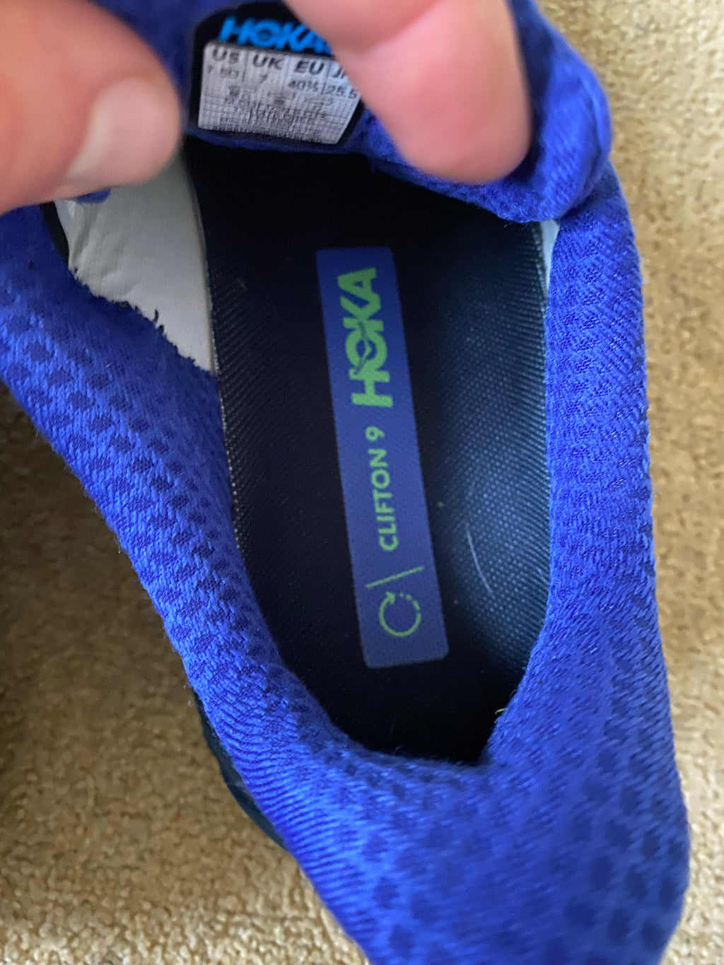 Hoka Clifton 9 Running Shoes Size 7-Second Style-Second Style