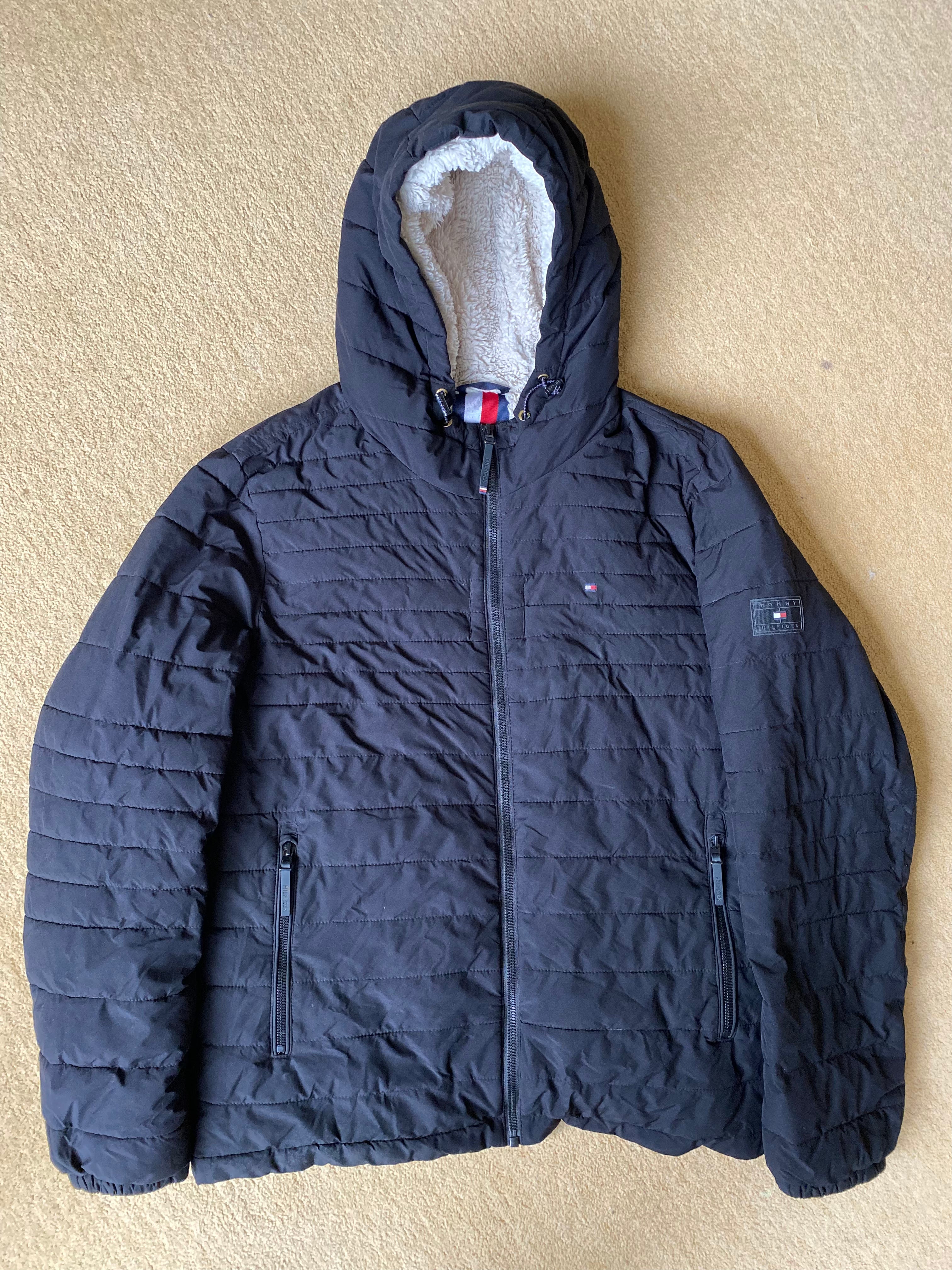 Tommy Hilfiger Fur Lined Hooded Jacket - Size Large