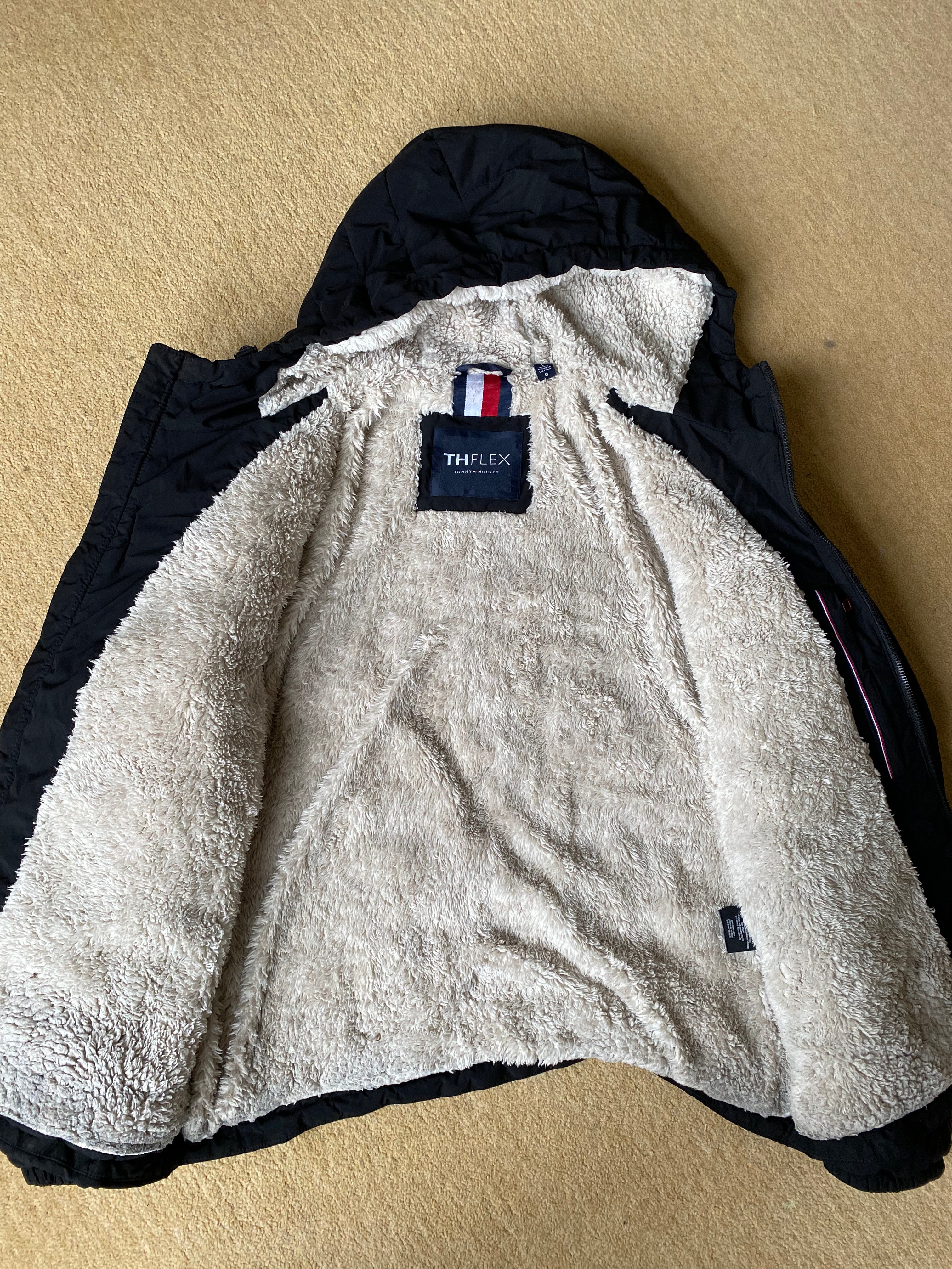 Tommy Hilfiger Fur Lined Hooded Jacket - Size Large